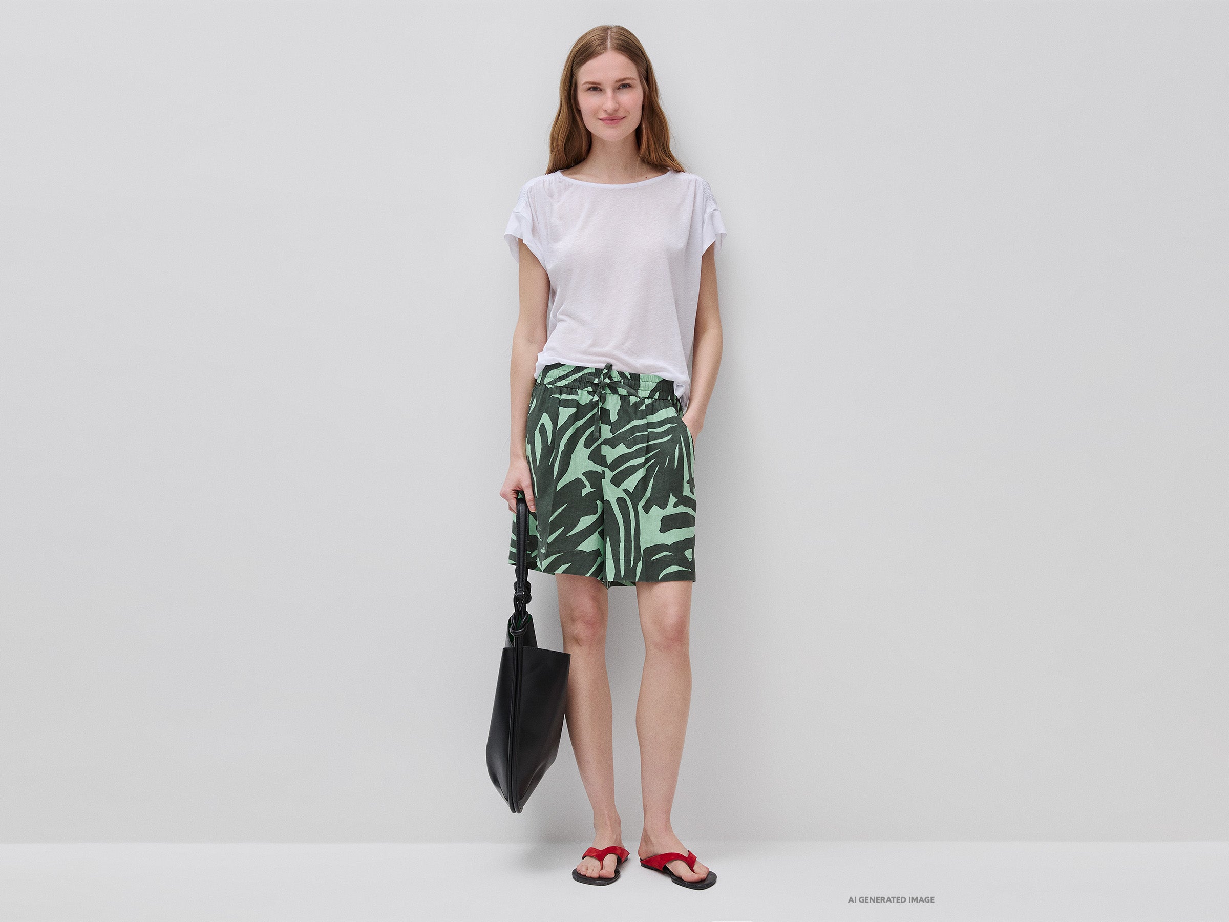 Shorts estampados em linho puro - ucb_image_FY