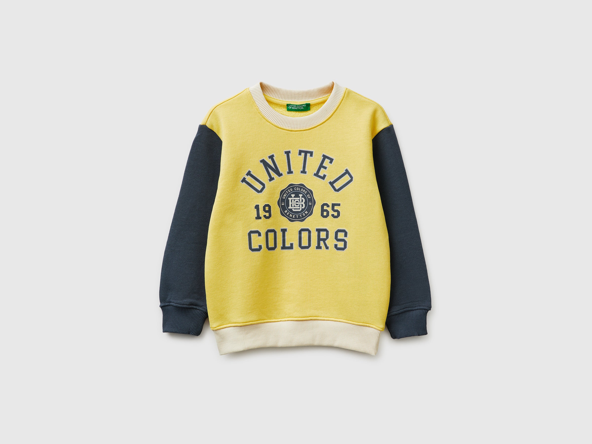 Organic cotton sweatshirt with logo print - ucb_image_FS
