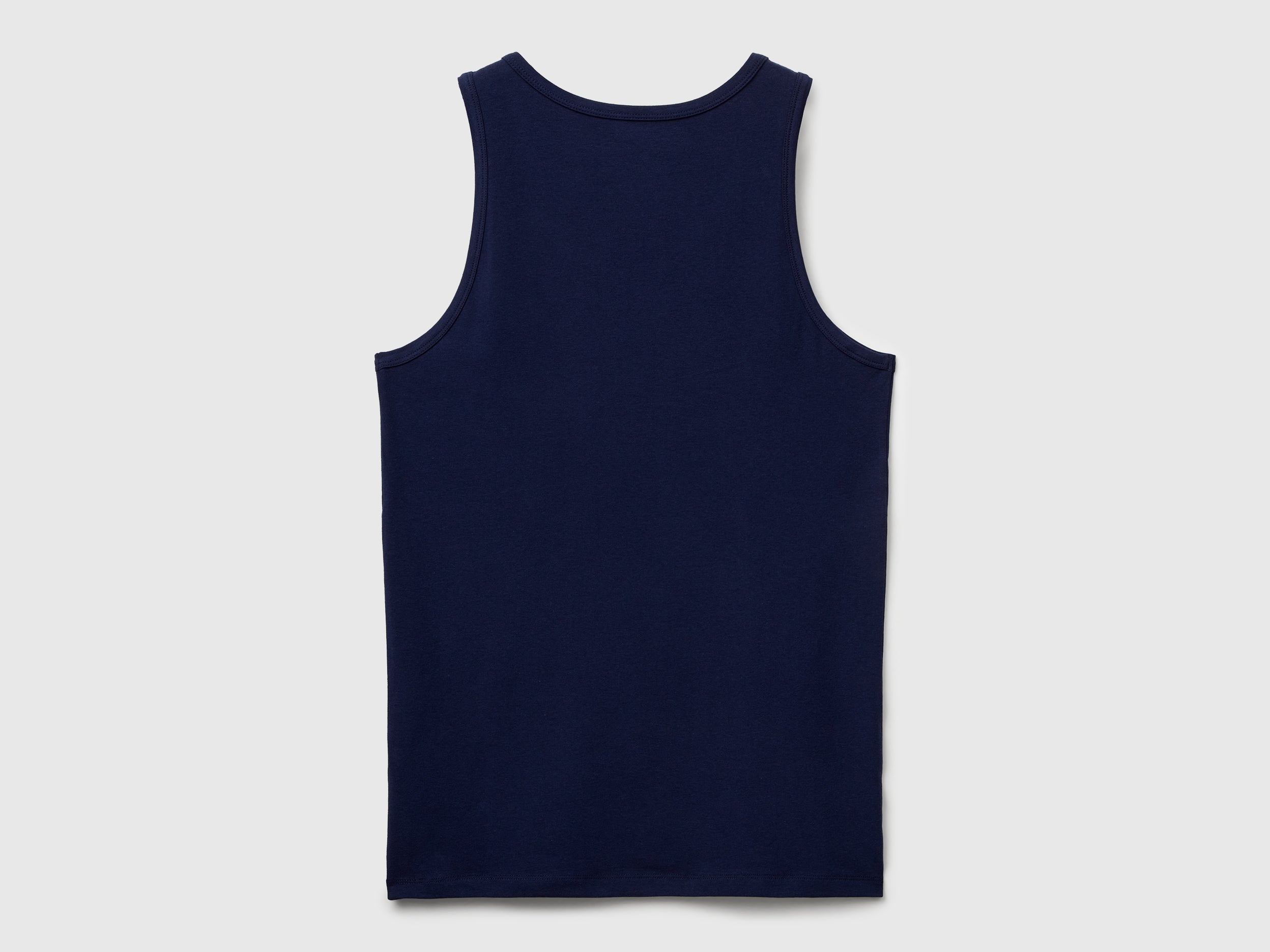 T-shirt sem mangas de roupa interior em algodão orgânico stretch - ucb_image_BS