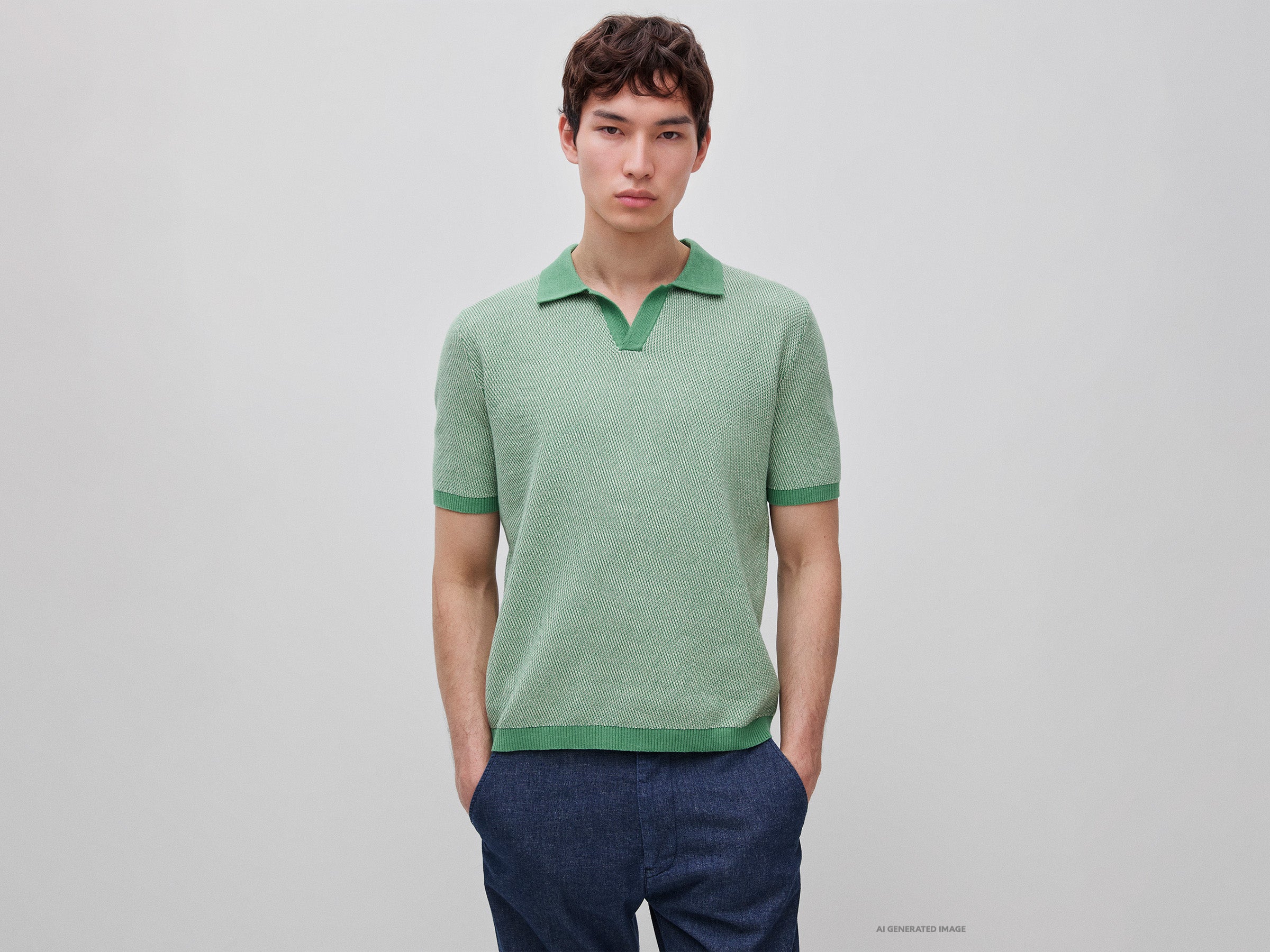 Polo de malha texturizada - ucb_image_F