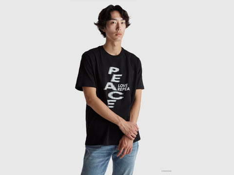 T-shirt relaxed fit com estampa à frente e atrás - ucb_image_F