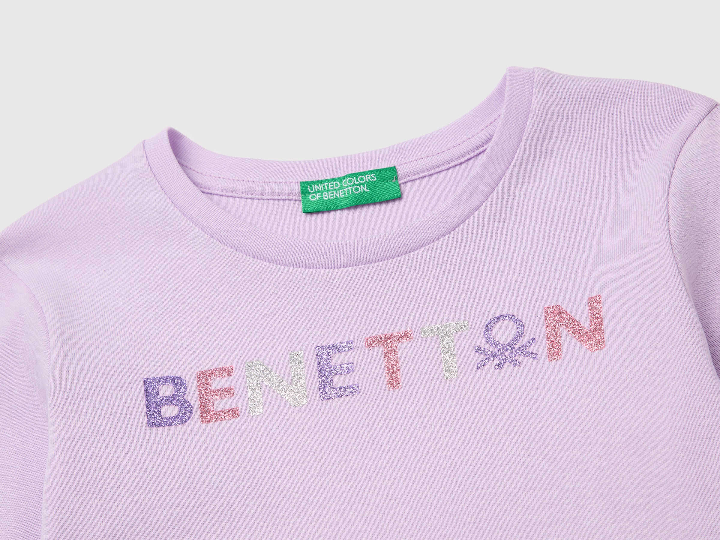 T-shirt de manga comprida com estampa glitter - ucb_image_DS1