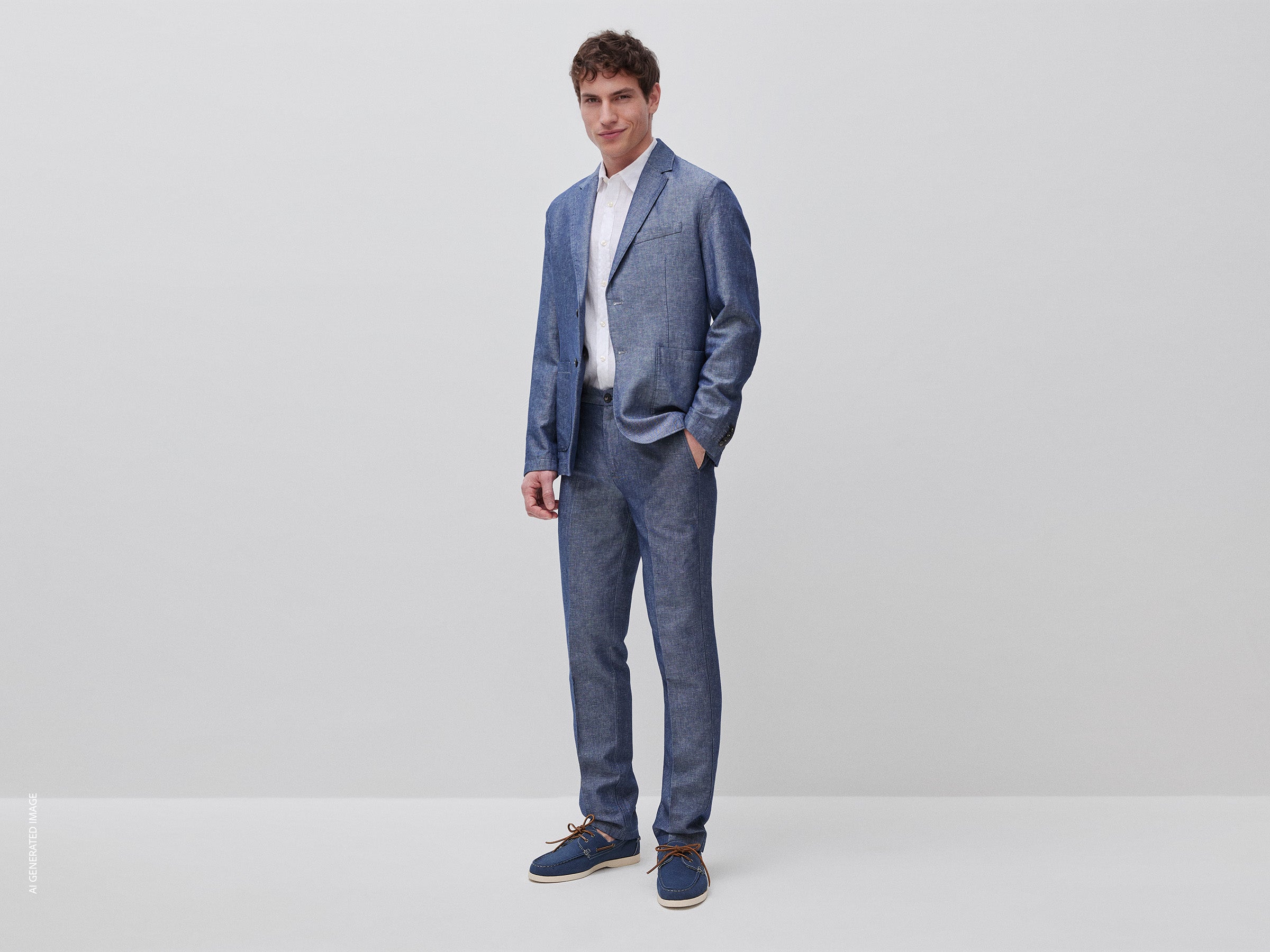 Chinos regular fit em mistura de linho - ucb_image_FY