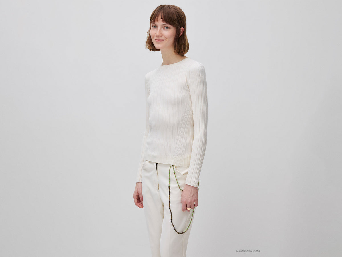 Camisola ajustada em canelado - ucb_image_F