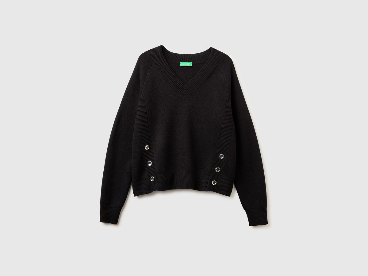 Camisola trabalhada com decote em V - ucb_image_FS