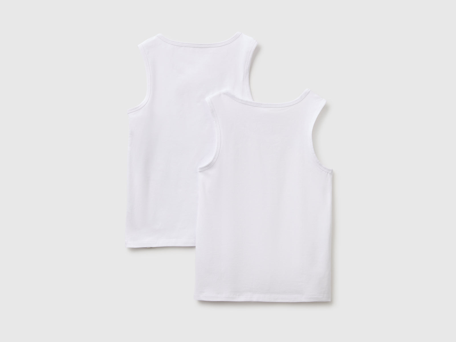 Duas t-shirts sem mangas interiores em algodão stretch - ucb_image_BS