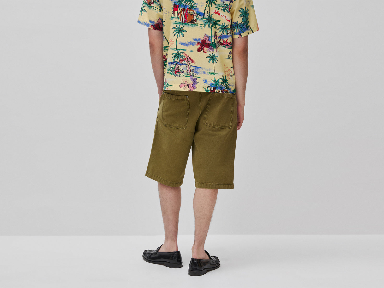 Shorts em tecido de lona - ucb_image_B
