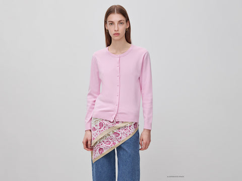 Cardigã rosa em algodão tricot - ucb_image_F