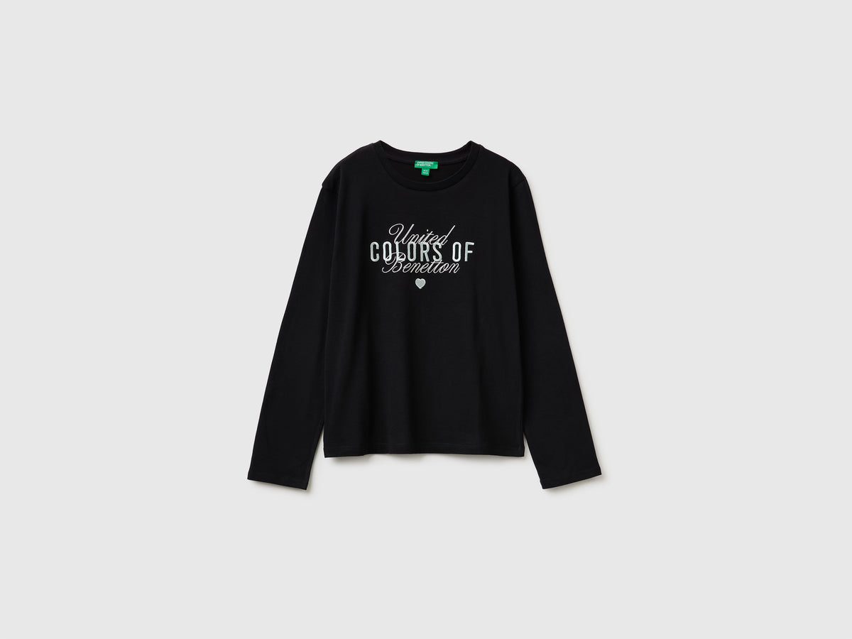 T-shirt de manga comprida com bordado - ucb_image_FS