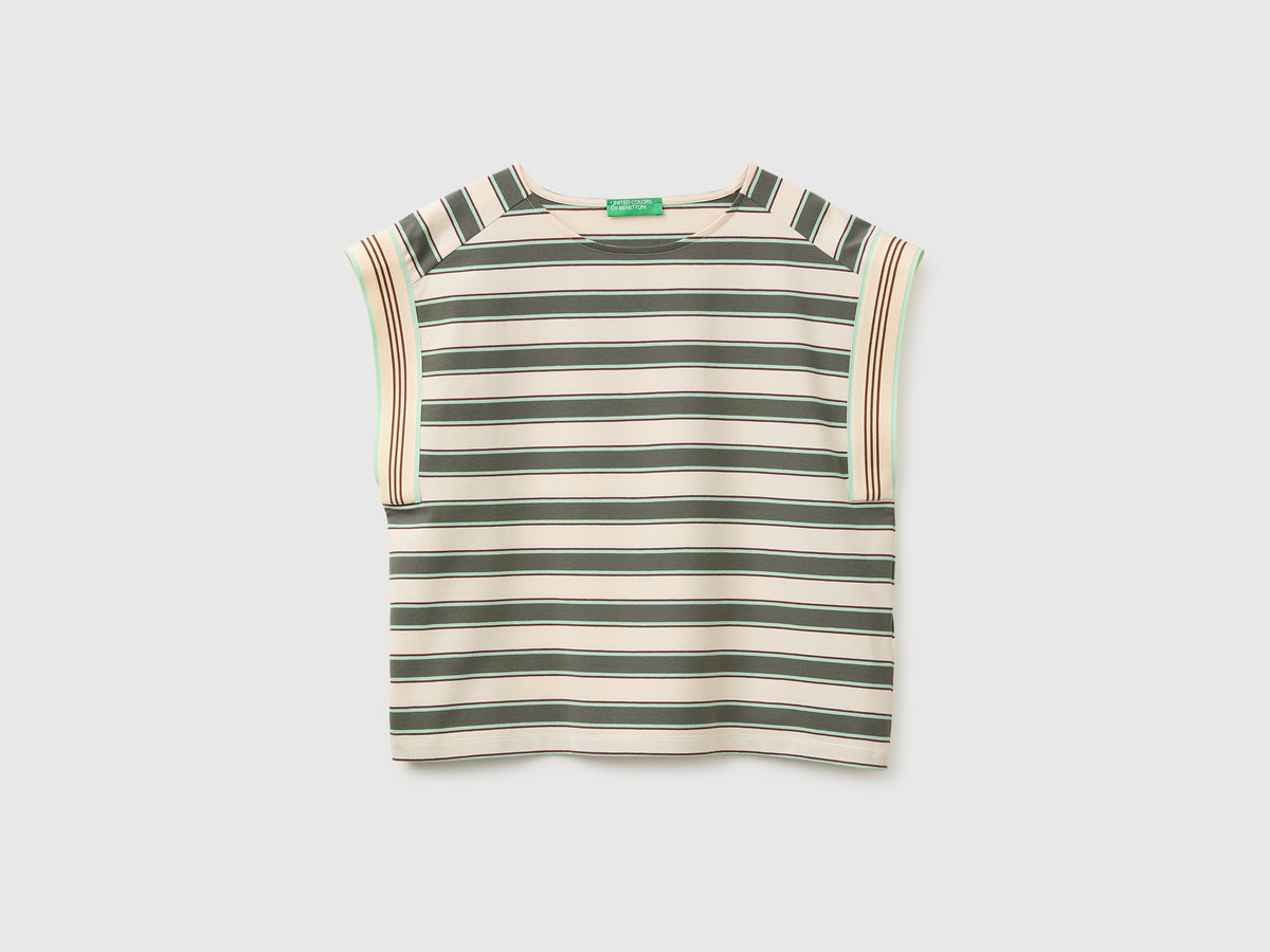 T-shirt sem mangas às riscas - ucb_image_FS