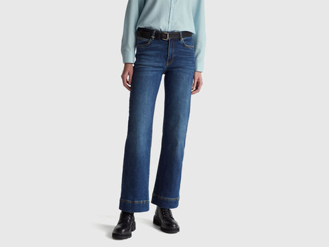 Jeans flare em algodão reciclado - ucb_image_F