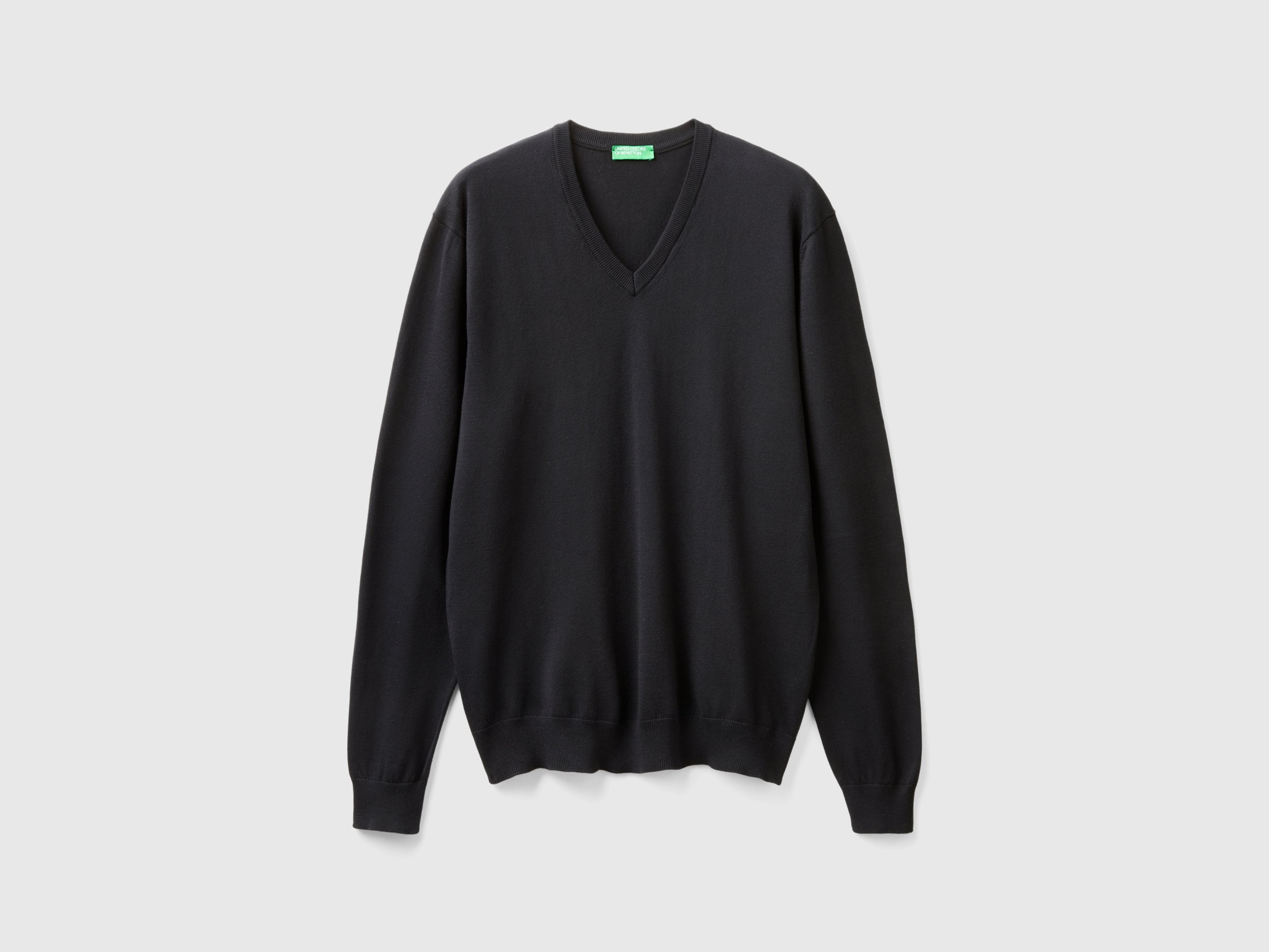 Camisola em algodão puro com decote em V - ucb_image_FS