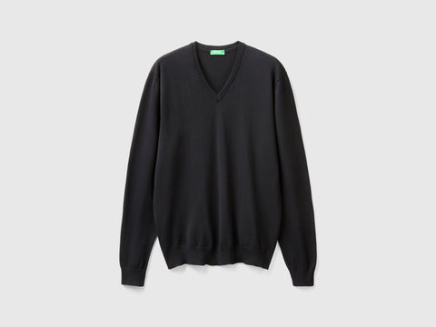 Camisola em algodão puro com decote em V - ucb_image_FS