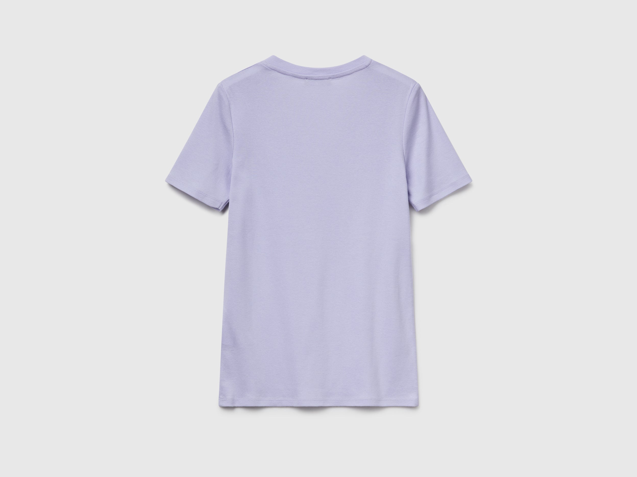 T-shirt em algodão puro com decote em V - ucb_image_BS