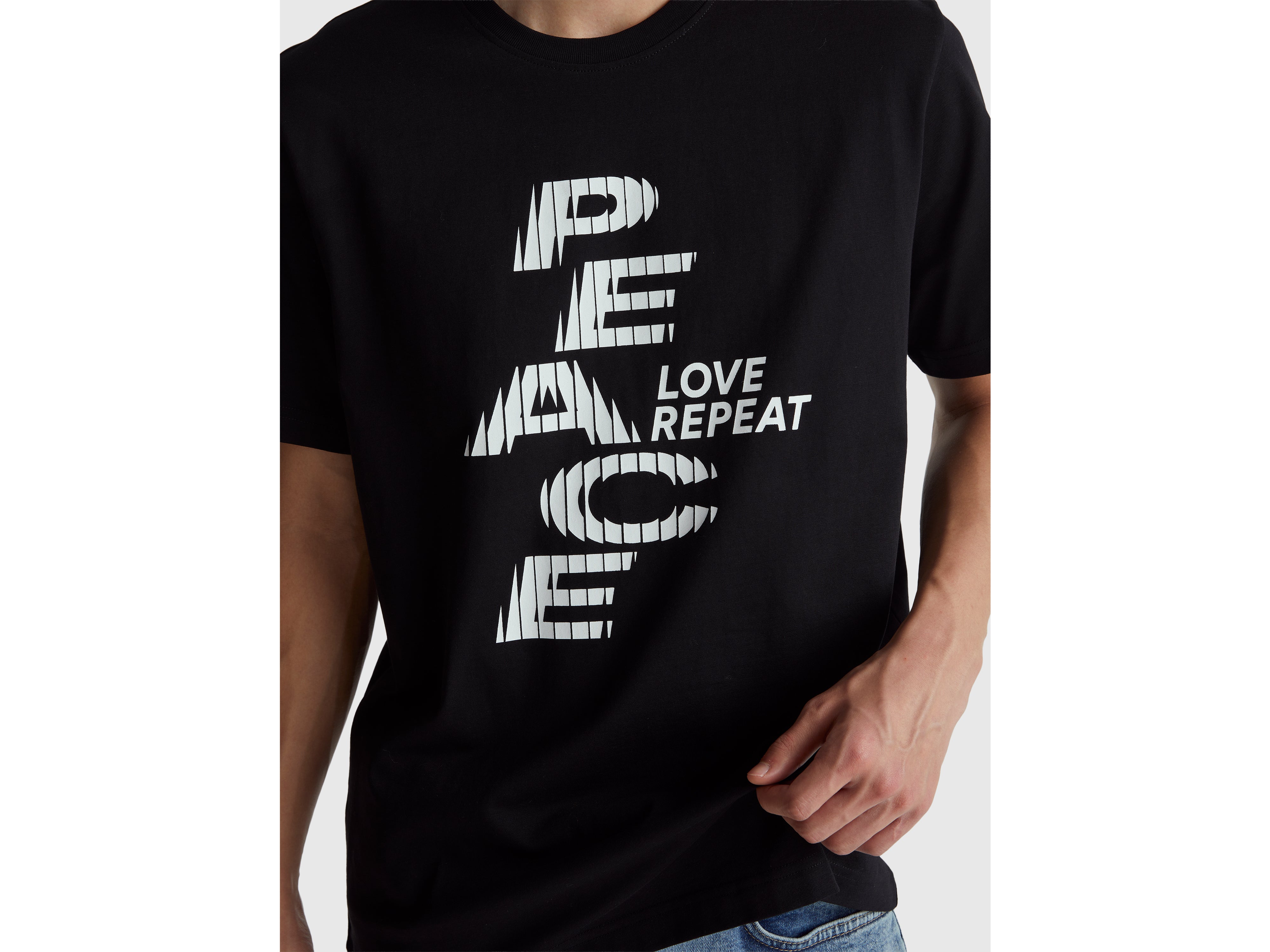 T-shirt relaxed fit com estampa à frente e atrás - ucb_image_FY