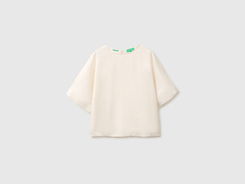Blusa de gola redonda em linho puro - ucb_image_FS