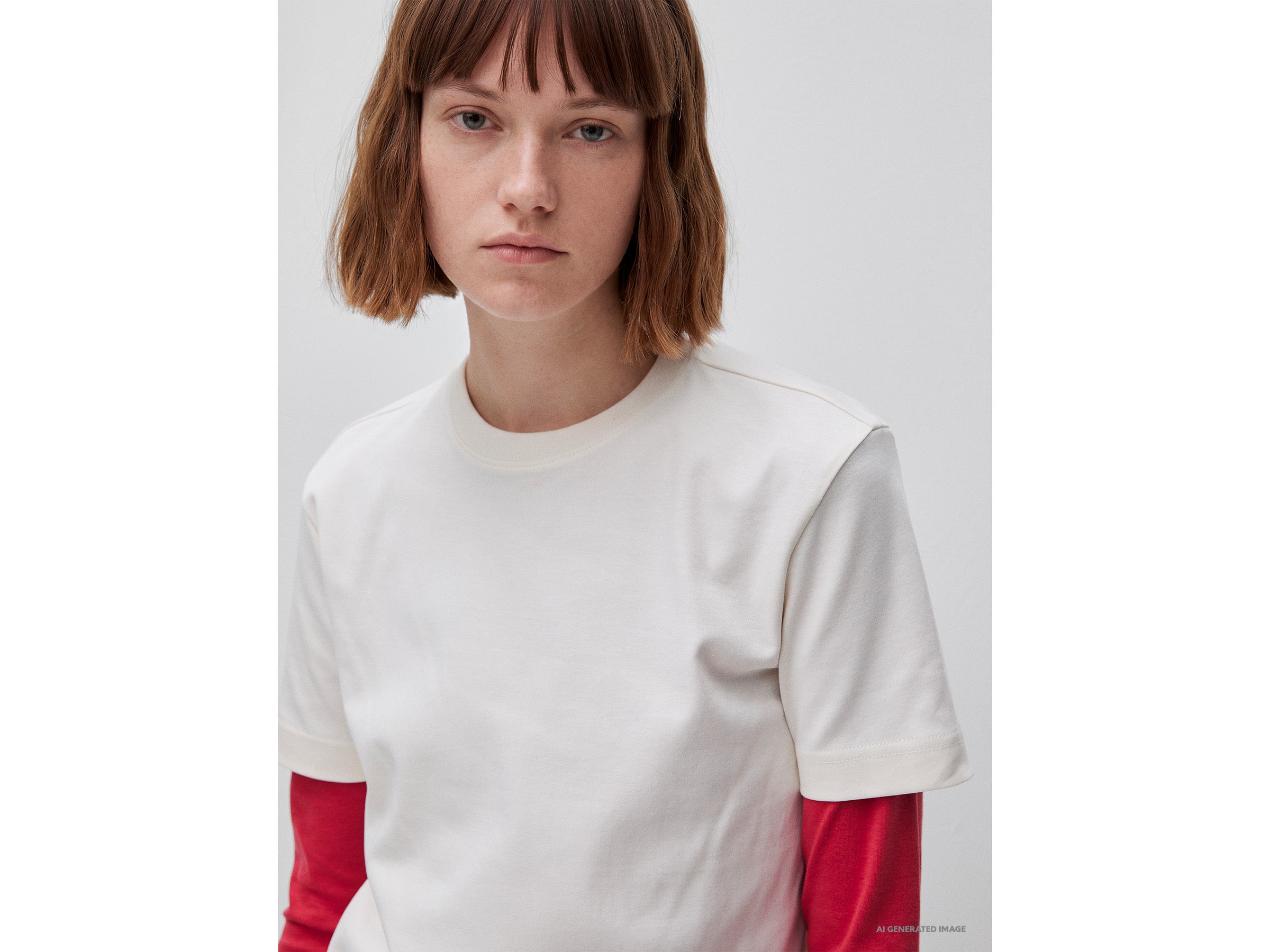 T-shirt de gola redonda regular fit - ucb_image_FY