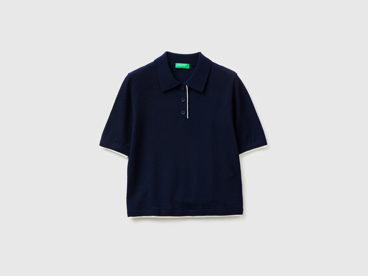 Camisola polo 100% lã Merino - ucb_image_FS