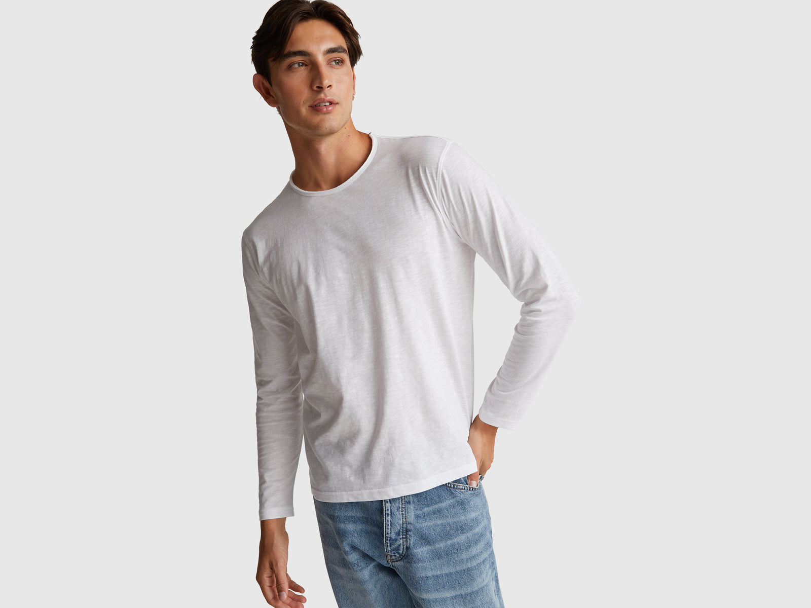 Long sleeve t-shirt in 100% cotton