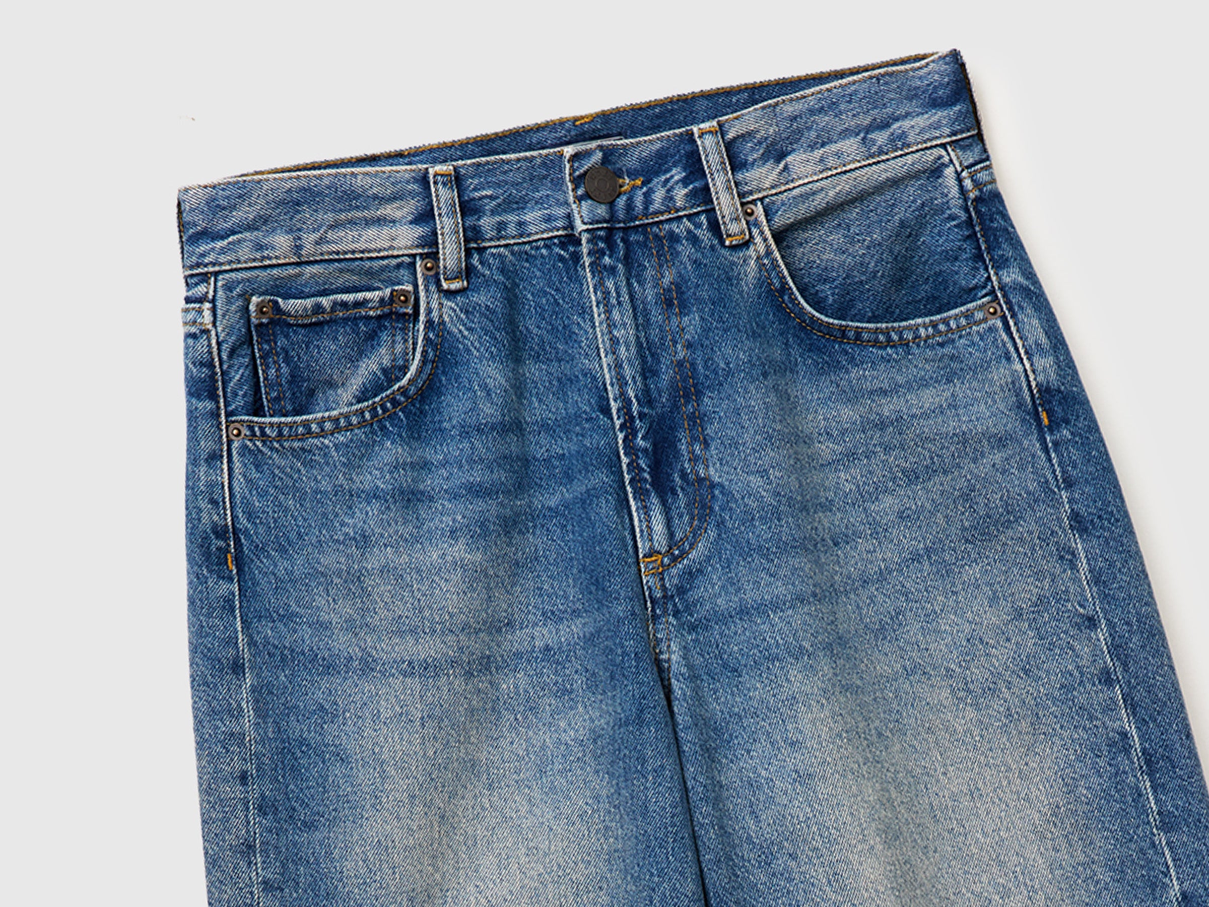 Jeans cropped com dobra lavage vintage - ucb_image_DS1