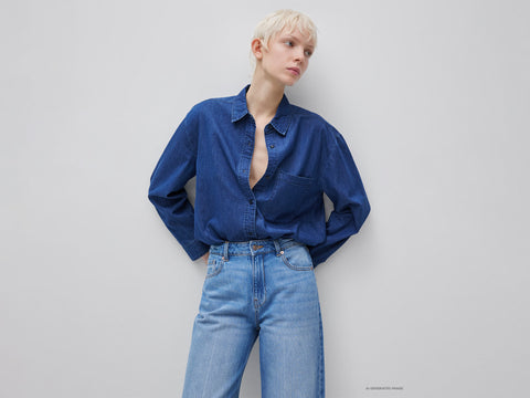 Camisa cropped em chambray - ucb_image_F
