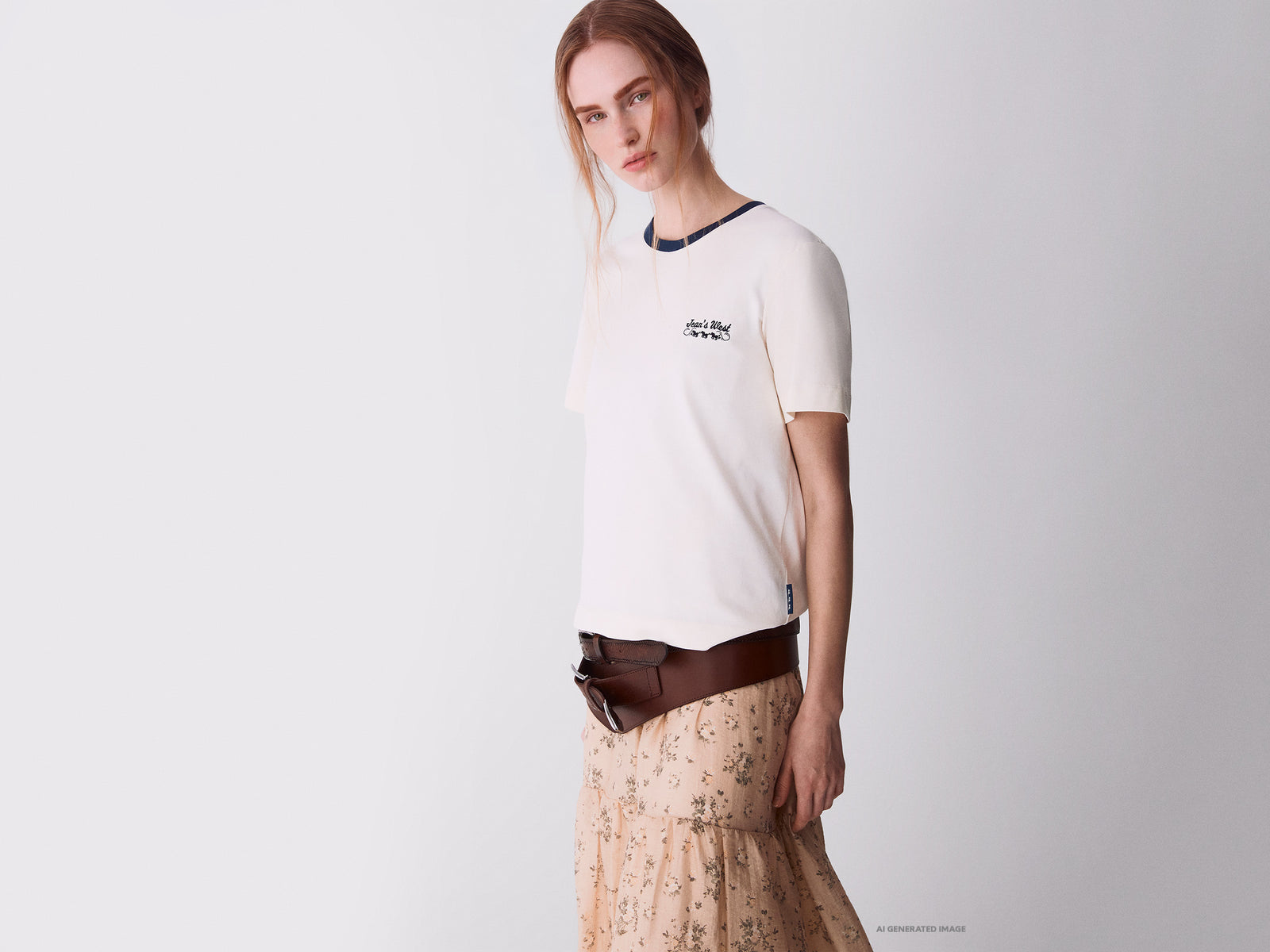 T-shirt com bordado Jean's West - ucb_image_F