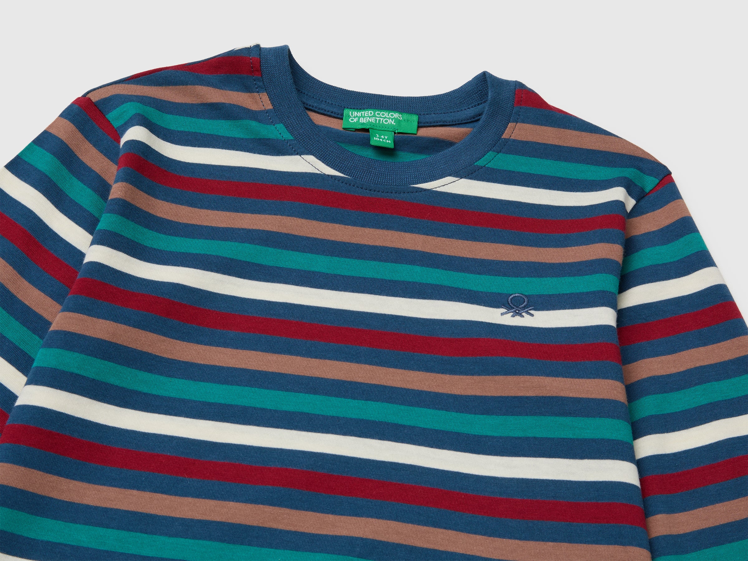 T-shirt às riscas em algodão orgânico - ucb_image_DS1