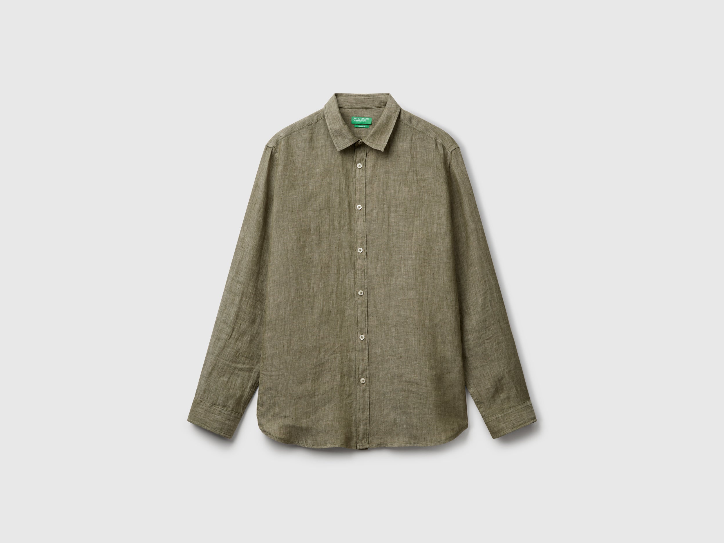 Camisa verde militar em linho puro - ucb_image_FS