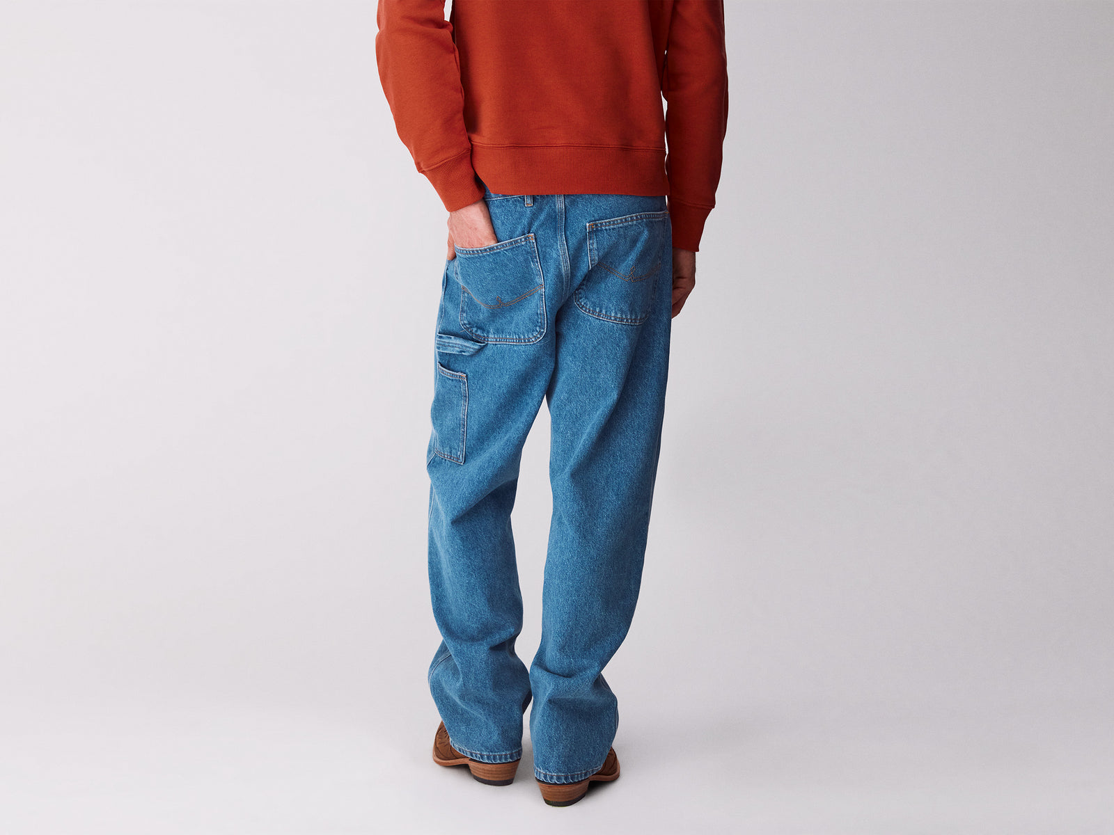 Jeans carpenter fit lavagem clara - ucb_image_B