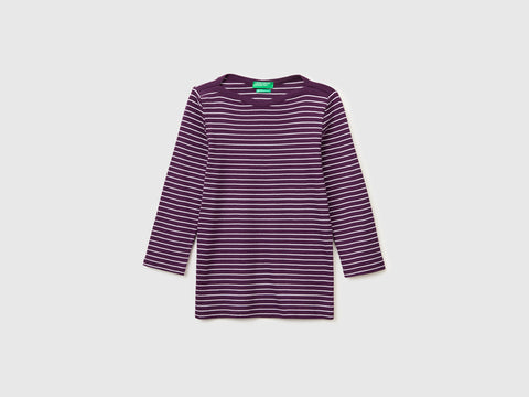 T-shirt às riscas com decote à barco - ucb_image_FS