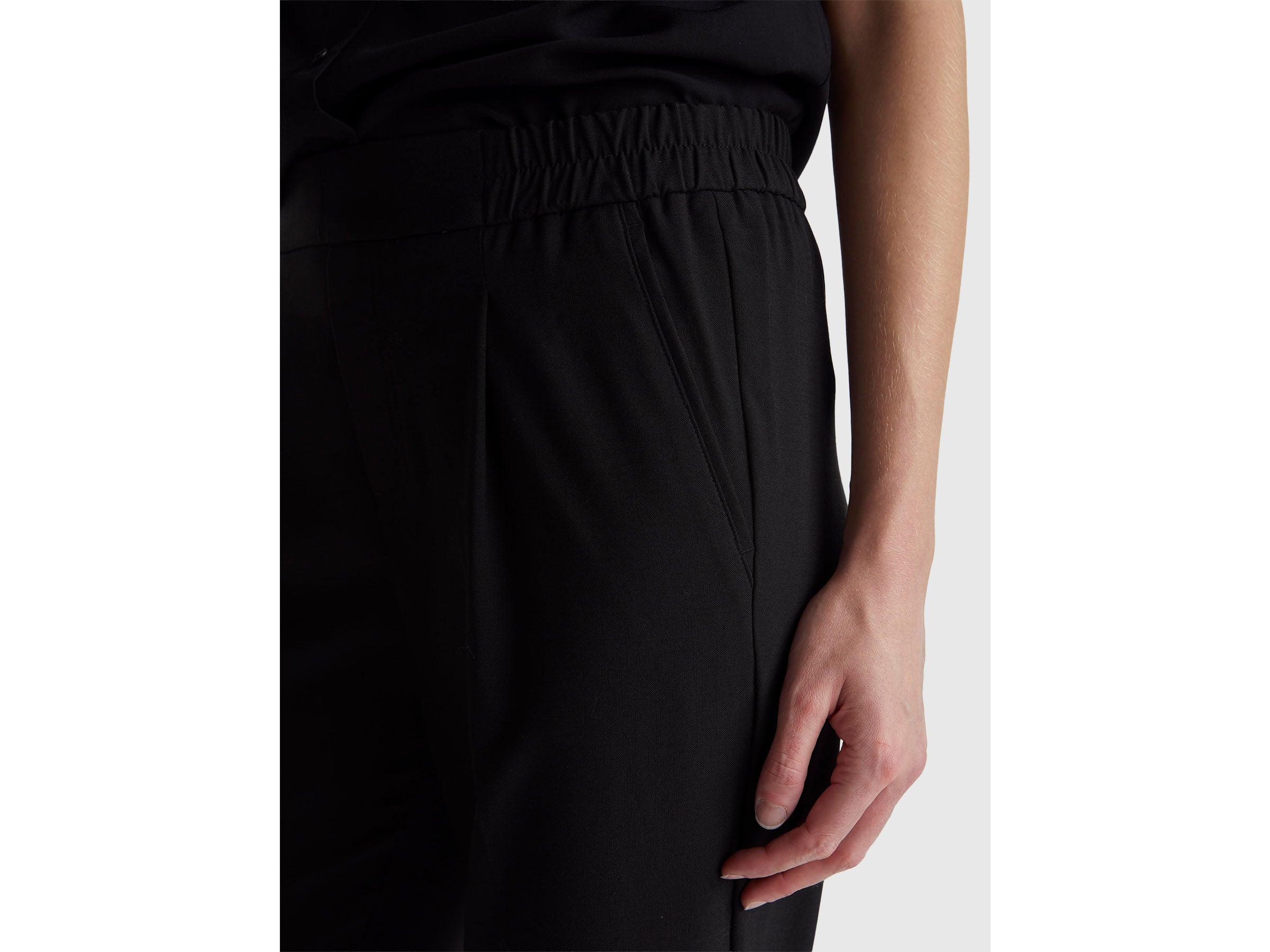Calças com dobra em viscose mista stretch - ucb_image_FY