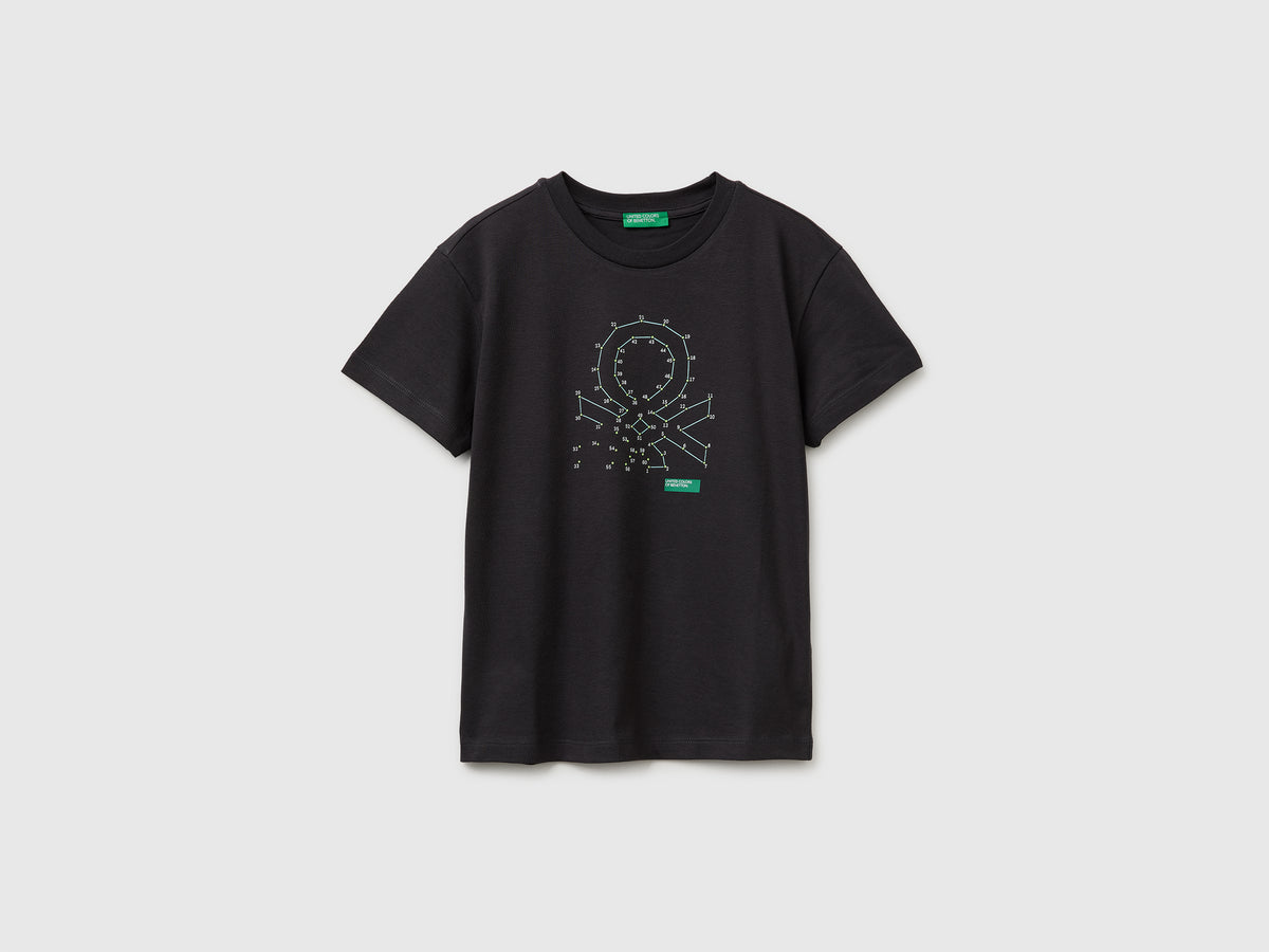 Organic cotton T-shirt with logo print - ucb_image_FS
