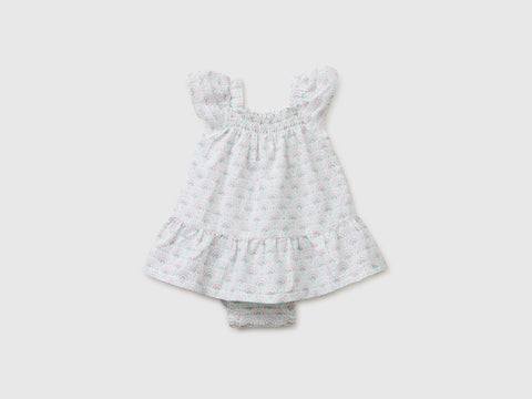 Vestido às flores em mistura de linho - ucb_image_FS