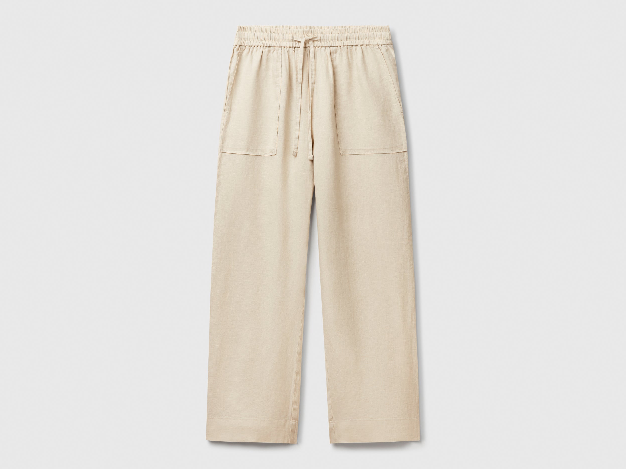 Trousers in pure linen with elastic - ucb_image_FS