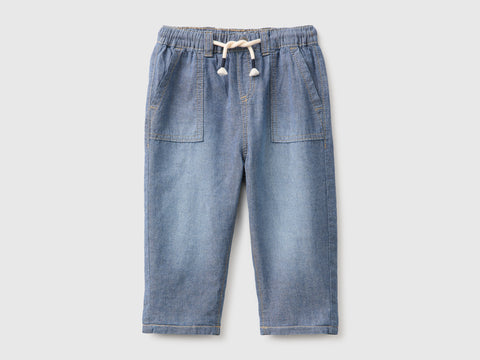 Calças em chambray com cordão - ucb_image_FS