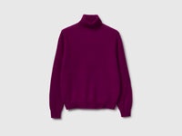 Camisola de gola alta violeta em pura lã Merino - ucb_image_FS