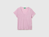 Round-neck T-shirt in pure linen - ucb_image_FS