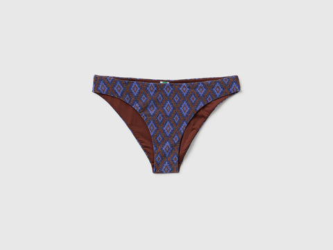 Cueca de biquíni com estampado étnico e lurex - ucb_image_FS