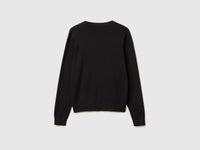 Black sweater in tricot cotton - ucb_image_BS