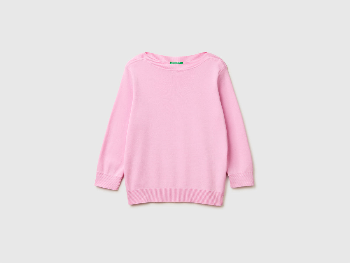 Pink sweater with boat neck - ucb_image_FS