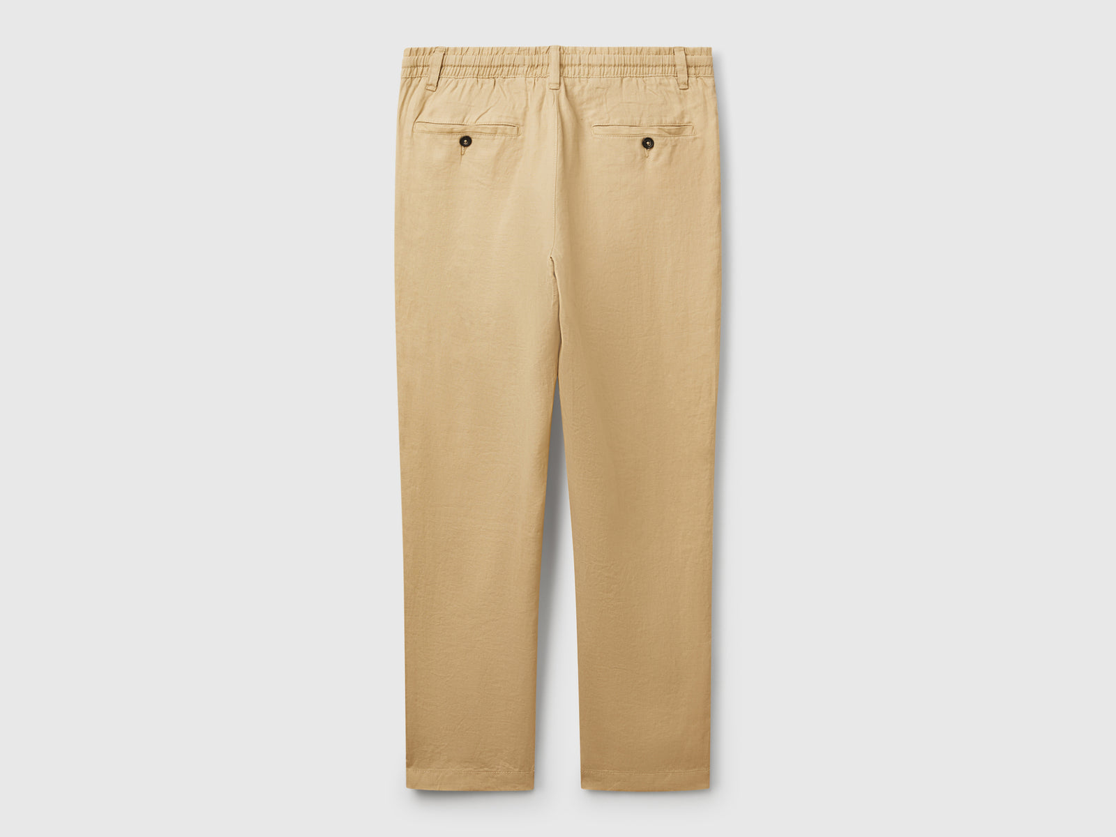 Trousers in pure linen with drawstring - ucb_image_BS