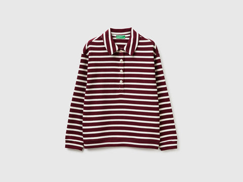 Striped sweatshirt polo shirt - ucb_image_FS