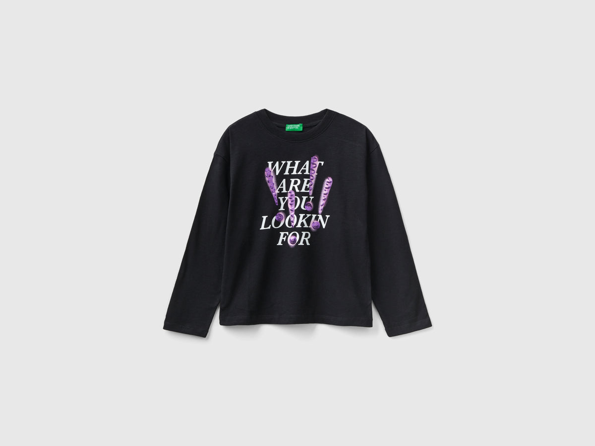 T-shirt com estampa e lantejoulas - ucb_image_FS