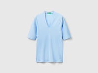 T-shirt slim fit em algodão de fibra longa - ucb_image_FS