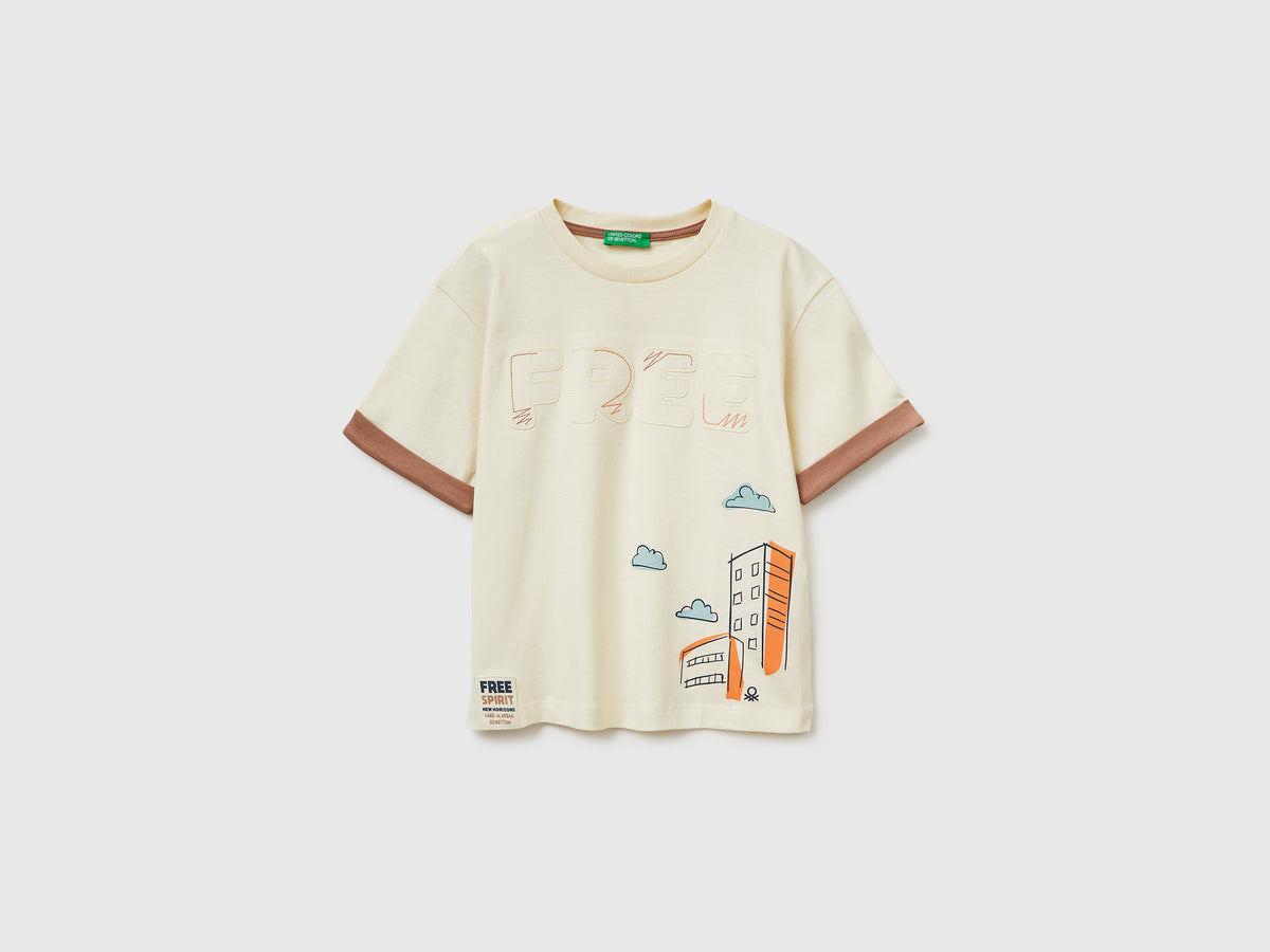 Organic cotton T-shirt with print - ucb_image_FS