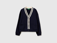 Sweatshirt cardigan with buttons - ucb_image_FS
