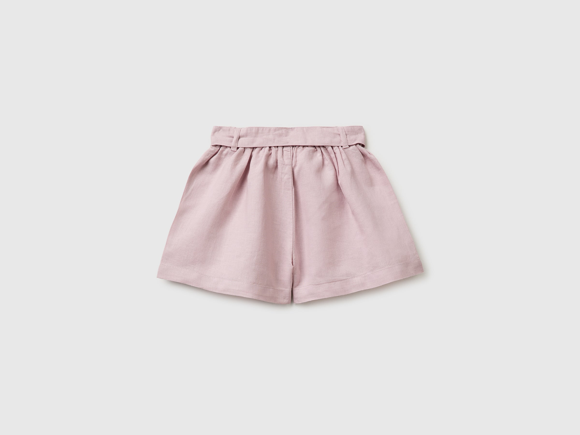 Linen blend shorts with sash - ucb_image_BS