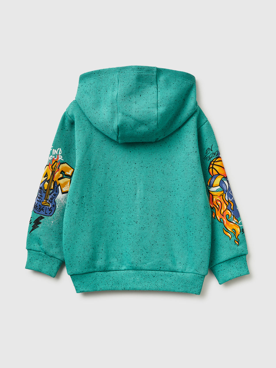 Oversized sweatshirt with zip and prints - ucb_image_BS