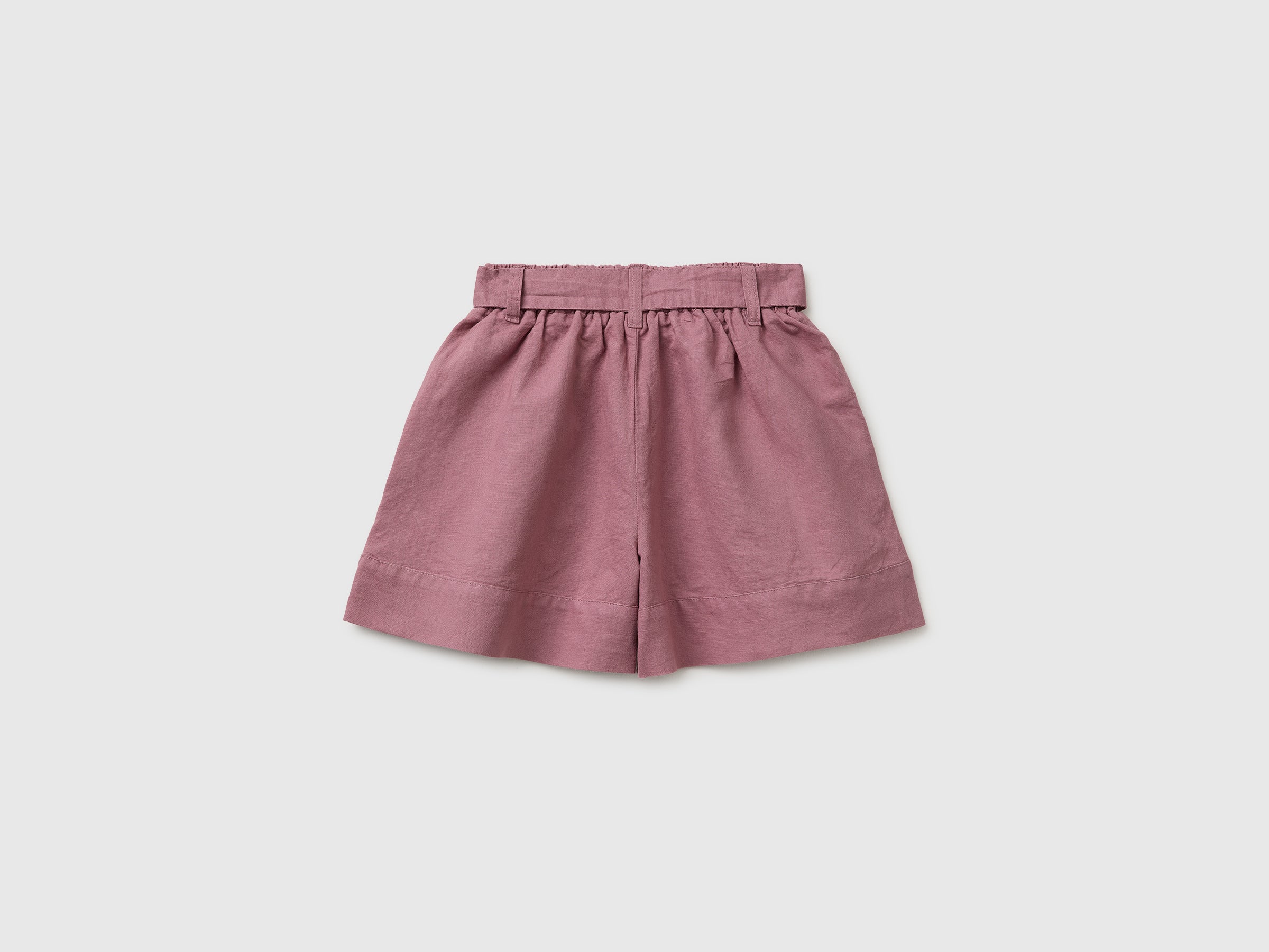 Linen blend shorts with sash - ucb_image_BS