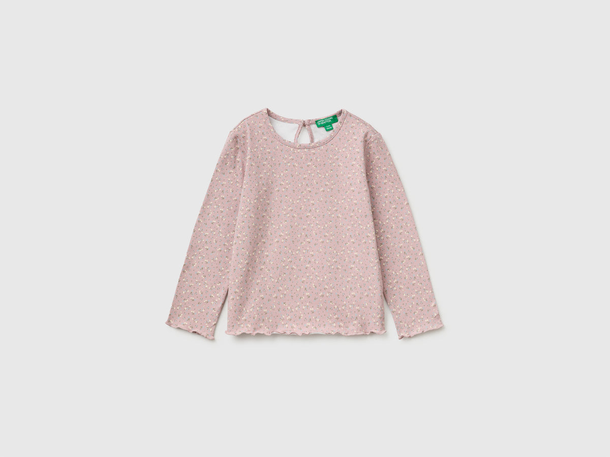 T-shirt às flores em algodão stretch - ucb_image_FS